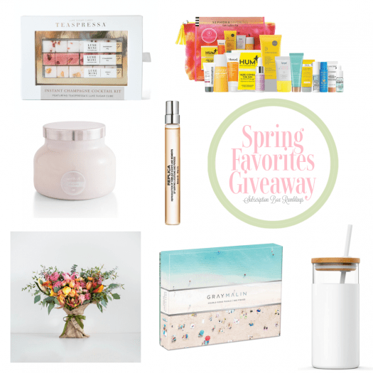 Subscription Box Ramblings Spring 2021 Giveaway